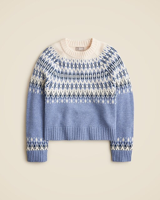 Cashmere diamond Fair Isle sweater | J. Crew US
