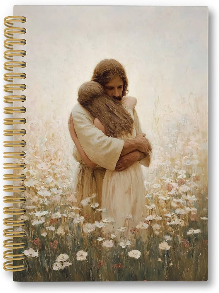 Jesus Hugging Woman Spiral Notebook, Jesus with Woman Journaling Notebooks, Christian Gifts for W... | Amazon (US)