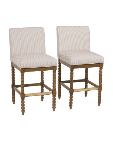 2Pk Clarkson Counter Stools, Polyester | TJ Maxx