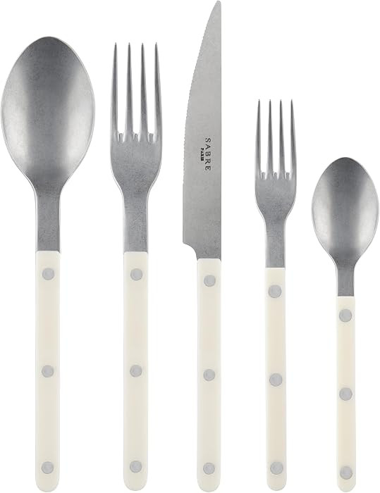 SABRE PARIS - 20-Piece Flatware Set For 4 - Bistrot Vintage Collection - Knives, Forks, Soup Spoo... | Amazon (US)