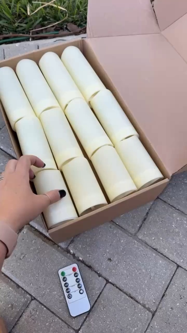 Flickering Flameless Candles with a Remote! Create ambiance inside and out. Love these for this cozy time of year.  

 #LTKHalloween #LTKHoliday #LTKHome