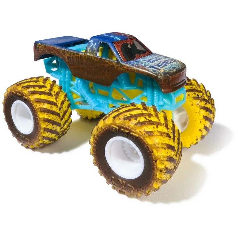 Monster Jam Mud Blasters Blue Thunder Color Change Monster Jam Truck 1:64 Die Cast Vehicle | Walmart (US)