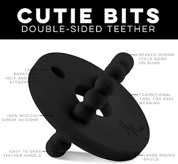 Ryan and Rose Cutie Bit Teether (Black) | Amazon (US)
