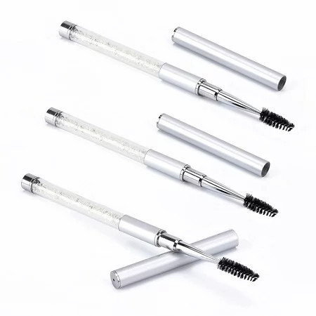 3 Pieces Eyebrow Spoolie Brush with Cov and Eyelashes Brush Portable Spooly Brush Mascara Separator Tool | Walmart (US)