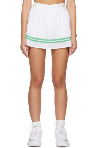 White Striped Miniskirt | SSENSE