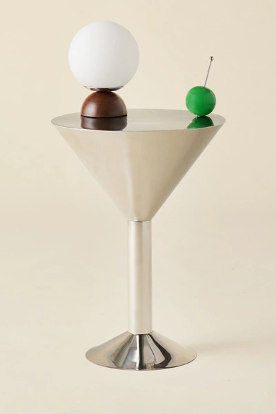 Chrome Martini Metal Side Table | Urban Outfitters (US and RoW)