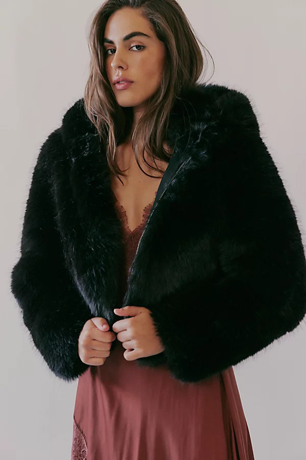 Louder Please Hooded Faux Fur Jacket | Free People (Global - UK&FR Excluded)