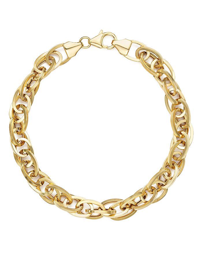 Bloomingdale's 14K Yellow Gold Oval Links Chain Bracelet - 100% Exclusive Back to Results -  Jewe... | Bloomingdale's (US)