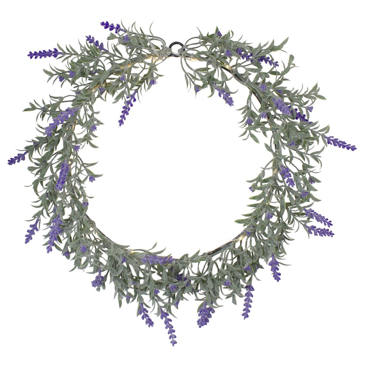 Northlight Artificial LED Lighted Lavender Spring Wreath- 16-inch, White Lights | Target