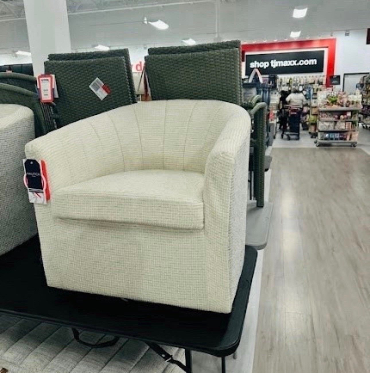 Found the perfect reading nook chair! This Nautica Home barrel chair has the most beautiful cream texture and a sleek, curved silhouette. It feels sturdy, luxe, and honestly looks way more expensive than the price tag. Pair it with a gold side table and you’re set for Sunday morning coffee.

#LTKHome

#LTKHome