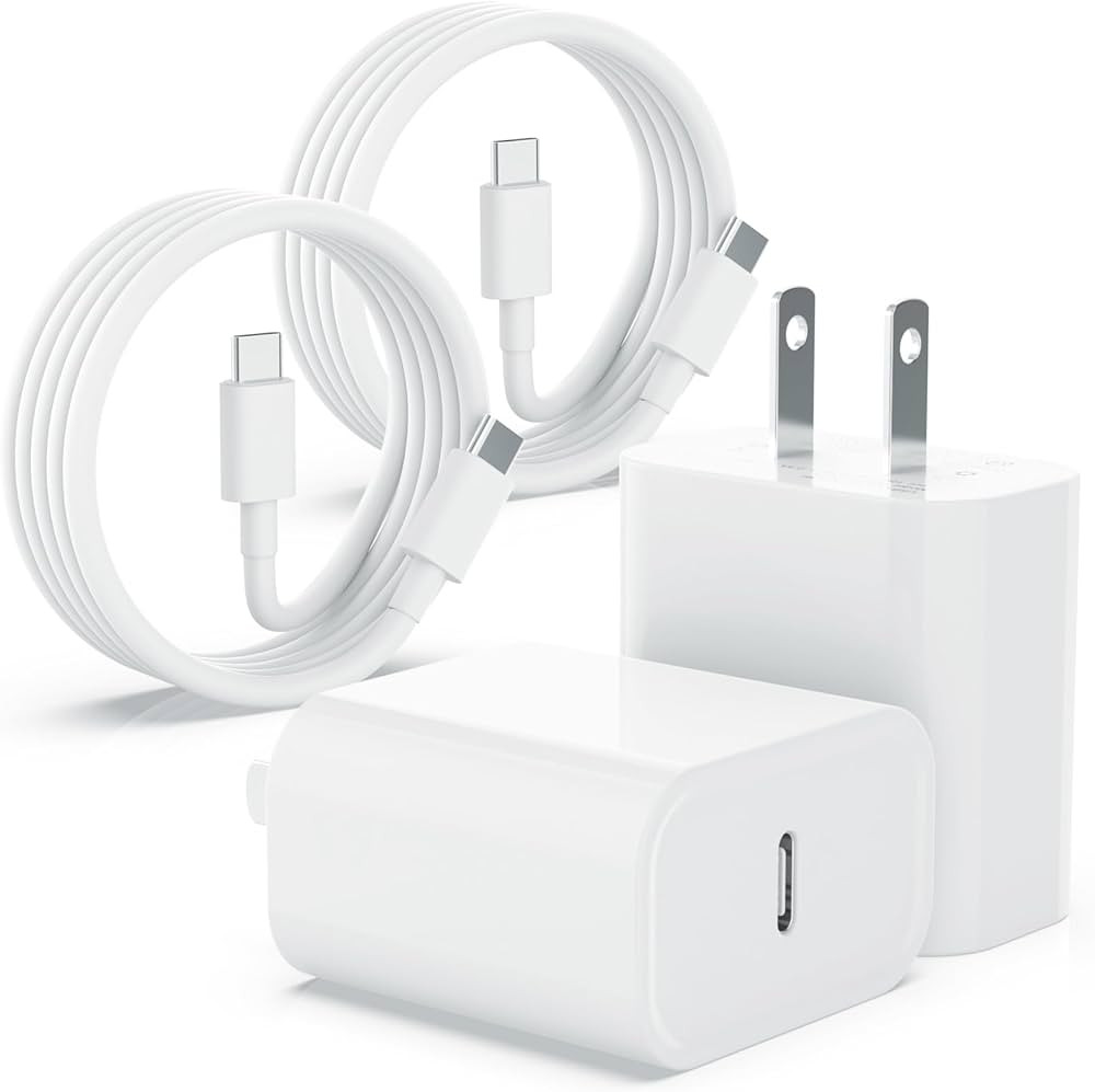 iPhone 15 Charger Fast Charging, iPad Charger 2Pack 20W USB C Fast Wall Charger with 6ft Type C t... | Amazon (US)
