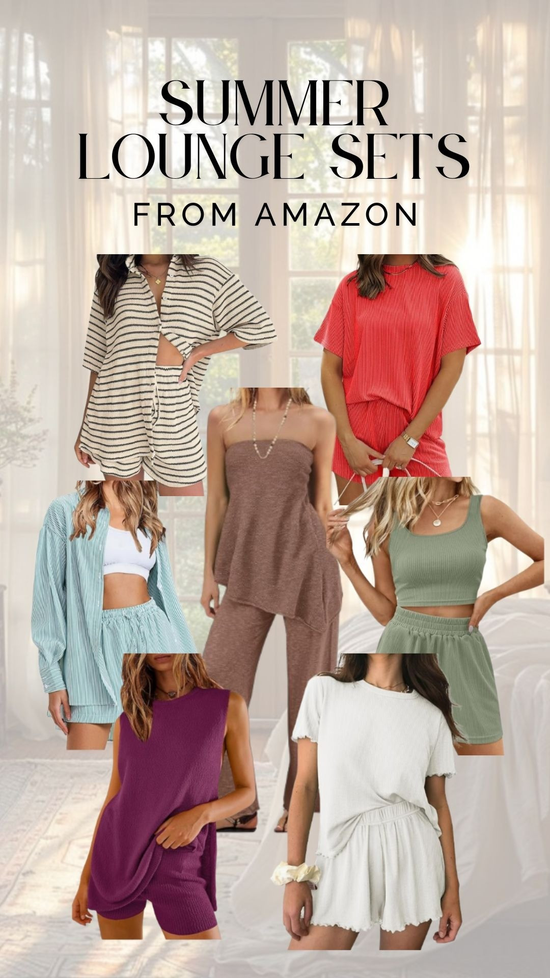 Summer Lounge Sets | Airport Outfits | Summer Sets | Pajama Sets | Two-Piece Sets | Button Downs | 

#LTKTravel #LTKSummerEdit #LTKSeasonal