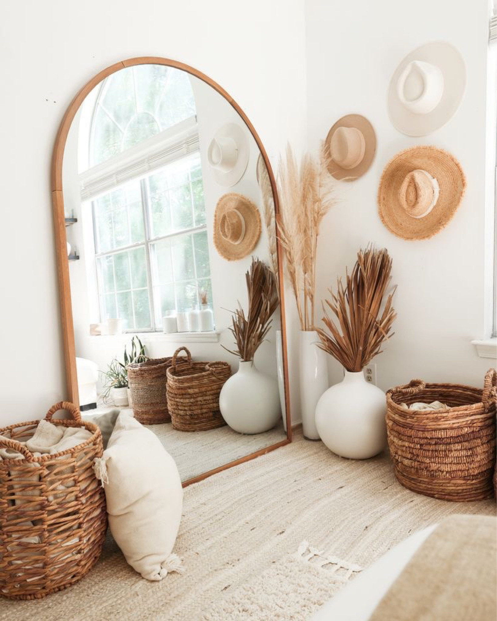 Oversized Arched floor mirror

#bohohome #floorvase #pampas #naturalmirror #neutralhome #hatwall #amazonfind #amazonhome #ltkhome #anthromirror #anthrodupe #tasselpillow #homedecor #vase #salealert #moroccan #archmirror 

#LTKFind #LTKhome #LTKsalealert