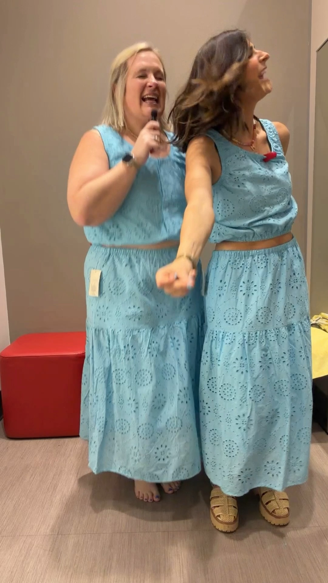Just a casual Target try-on + a Britney dance break 💃  
We learned things… mainly that handkerchiefs are not tops and sales are dangerous

#LTKMothersDay #LTKgrwm #LTKootd