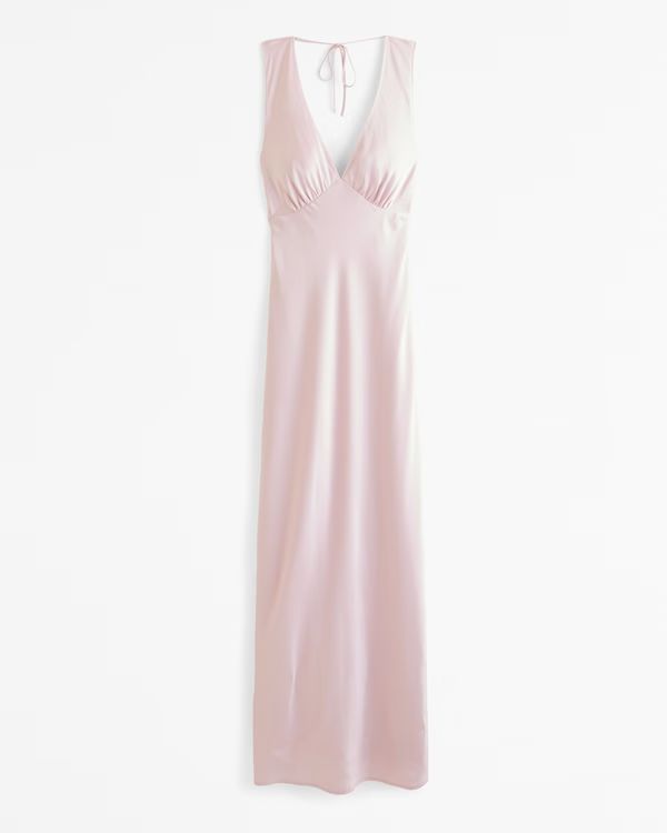 Plunge Cowl Back Maxi Dress | Abercrombie & Fitch (US)