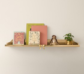 Ava Ribbon No Nails Metal Ledge (36") | Pottery Barn Kids