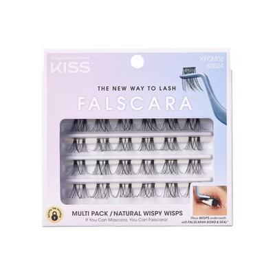 KISS Products Falscara Lash Extension Kit - Natural Wispy Wisps - 30ct | Target