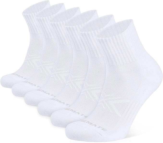 Closemate Mens Ankle Socks 6 Pairs Wicking Cushioned Athletic Socks for Women Anti Blister Cotton... | Amazon (CA)