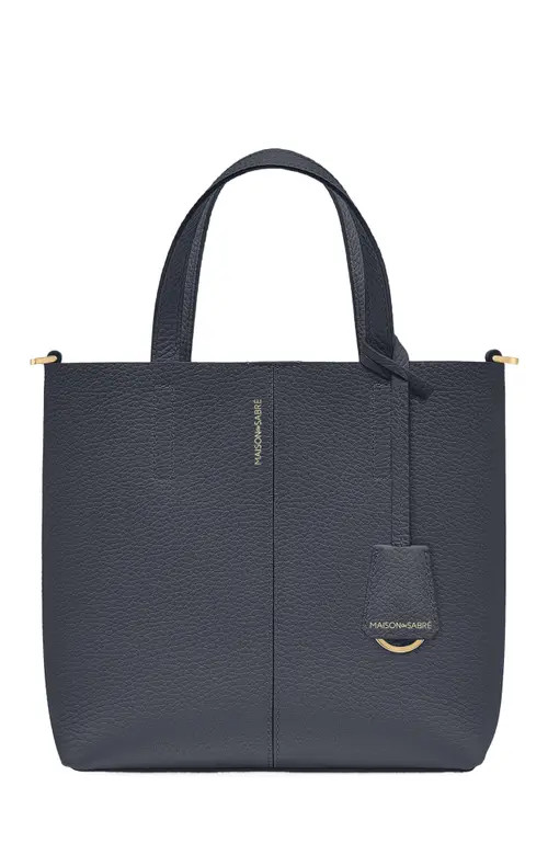 MAISON de SABRÉ Small Leather Soft Tote in Graphite Sky at Nordstrom | Nordstrom