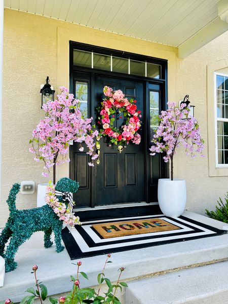 Decorate and get my front porch ready for Spring! Don’t my my doggie standing out with a wreath around his neck 😂

Summer decor 
Spring decor 
Spring front porch 
Summer front porch 
Cherry blossom trees 
Cherry blossom wreath 
Amazon finds 
Amazon home 
Outdoor furniture 
Outdoor decor 
Outdoor rugs 
Front door mat
Topiary animals 
Boxwood animals 
Boxwood dogs 
Outdoor planters 
Large wreath
Large spring wreath 


#LTKSeasonal #LTKFind #LTKhome