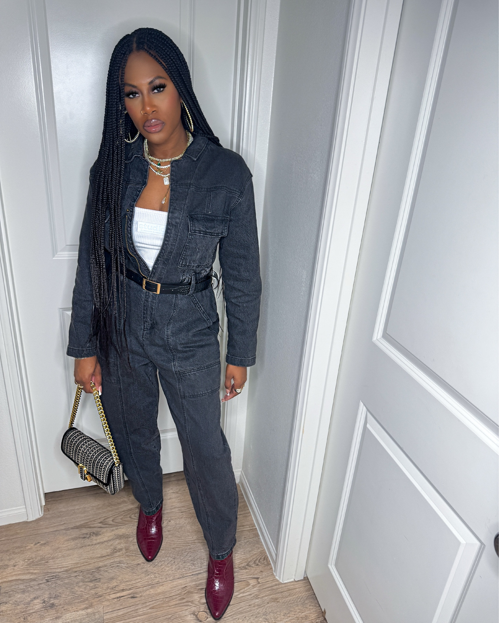 Jumpsuit - Target (old), booties - TJMaxx x Matisse Footwear (old), bodysuit - Brandon Blackwood, 

USE DISCOUNT CODE 👉🏾JANICE 👈🏾 TO SAVE 🔟% ON ALL MELINDA MARIA JEWELRY 🛍️ 


#LTKSaleAlert #LTKStyleTip #LTKFindsUnder50