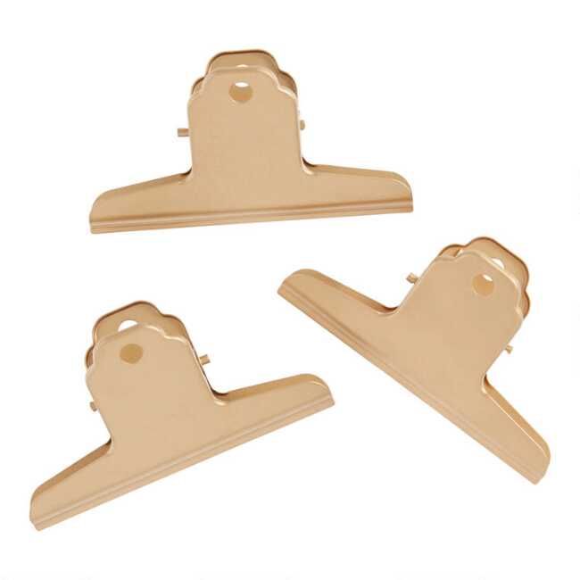 Large Gold Gallery Wall Clips 3 Pack | World Market