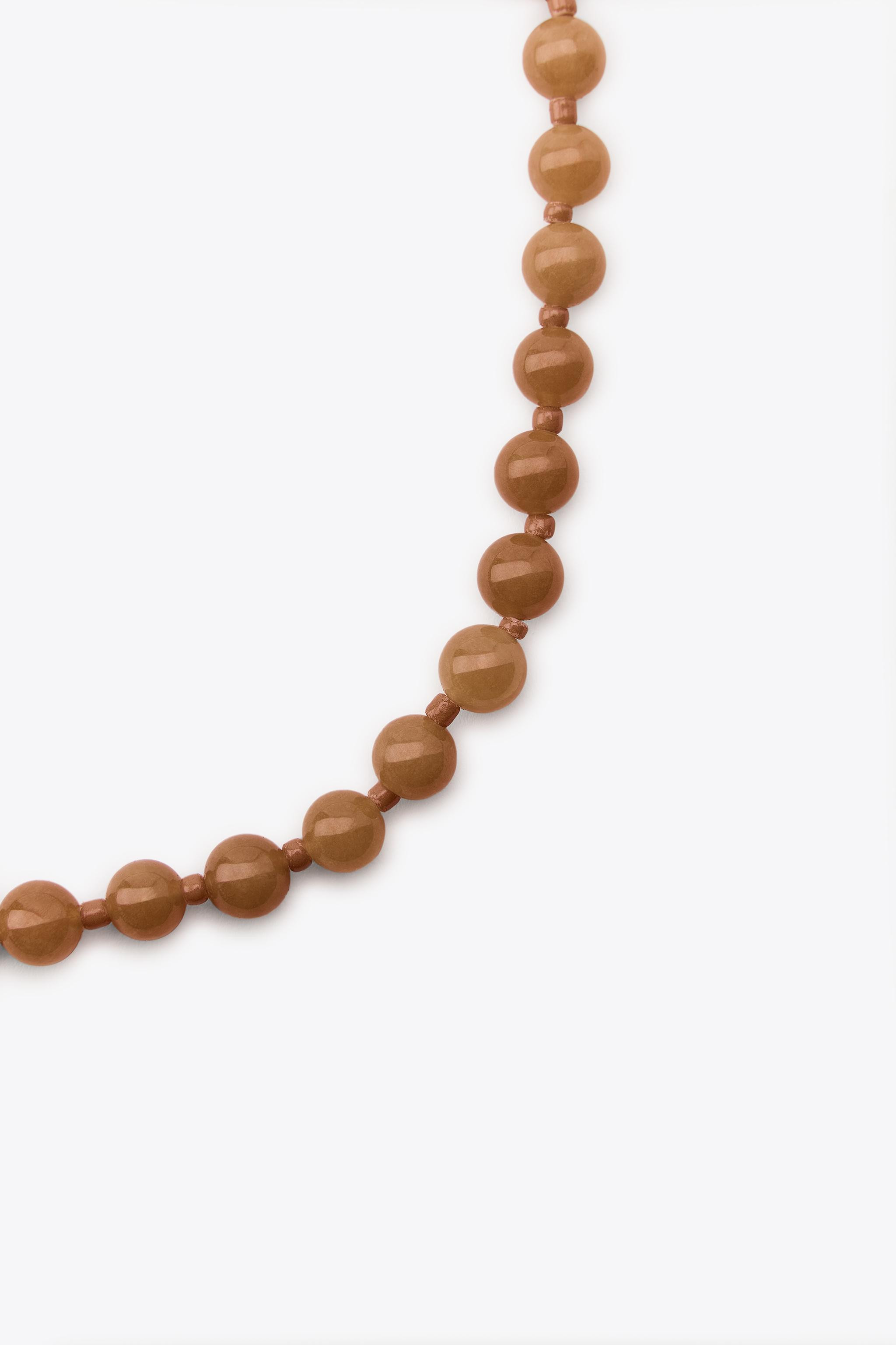 STONE BEAD NECKLACE | Zara US