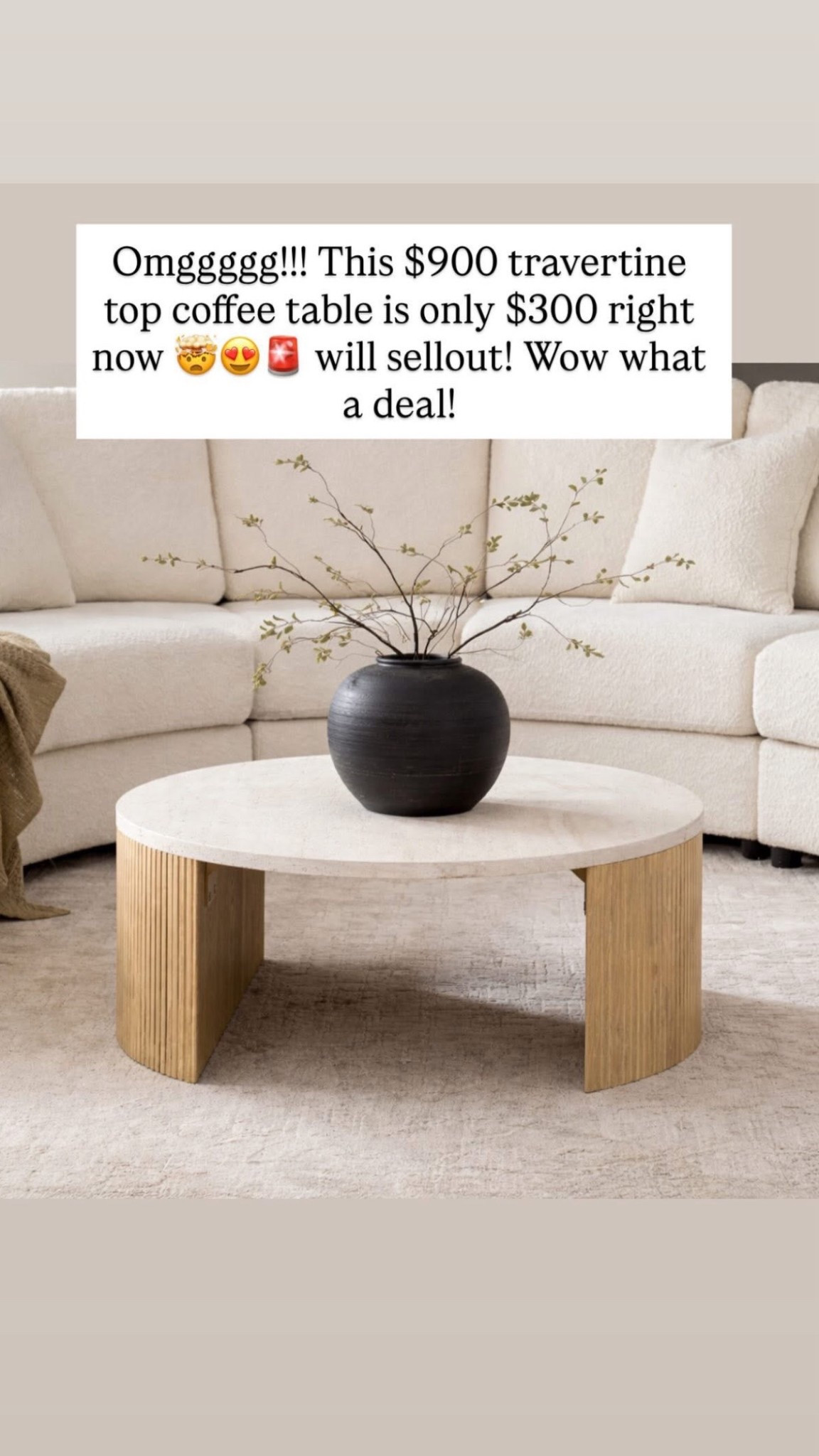 Crazy sale for this beautiful travertine top coffee table!!

#LTKSaleAlert #LTKHome