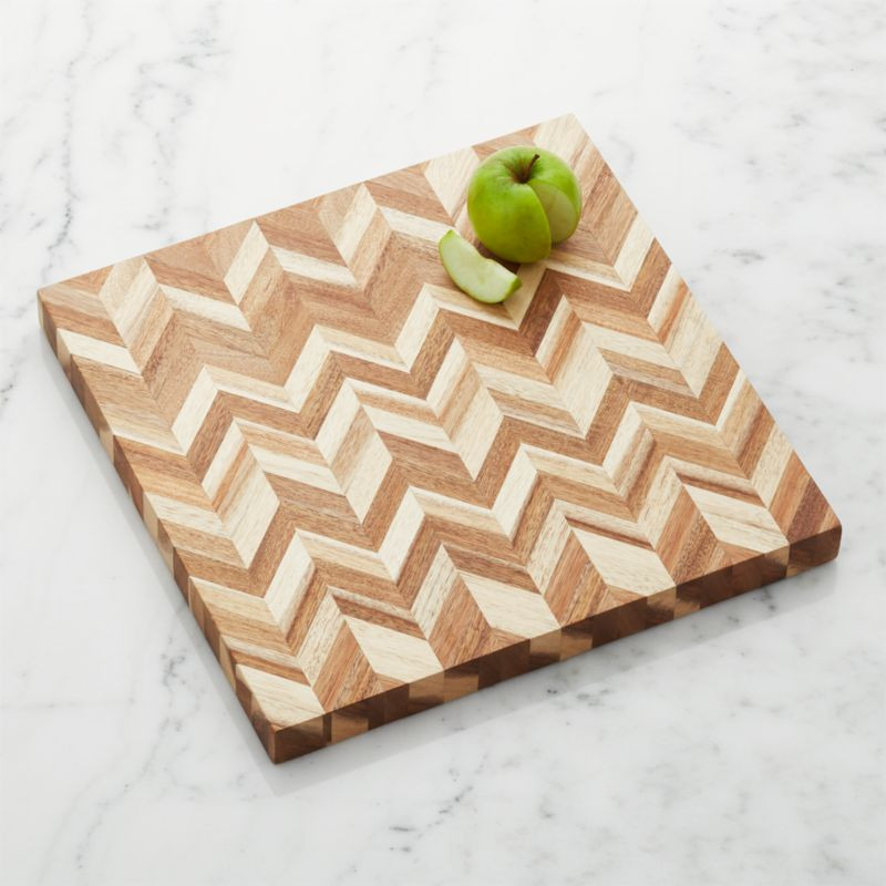 Herringbone Cutting Board/Serving Board + Reviews | Crate & Barrel | Crate & Barrel