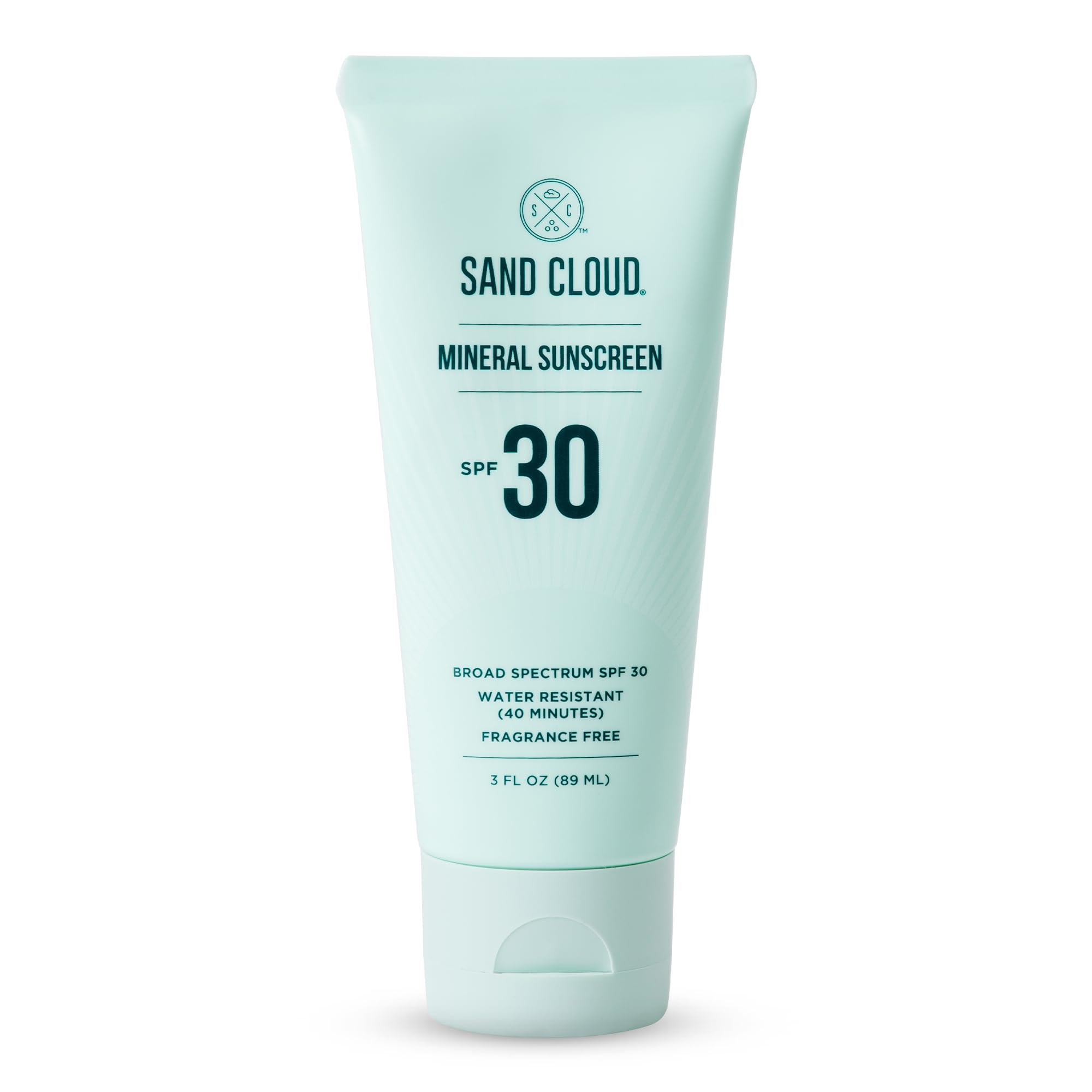 Sand Cloud Broad Spectrum Mineral Sunscreen for Body SPF 30, 3 Oz - Fragrance-Free Body Mineral S... | Amazon (US)