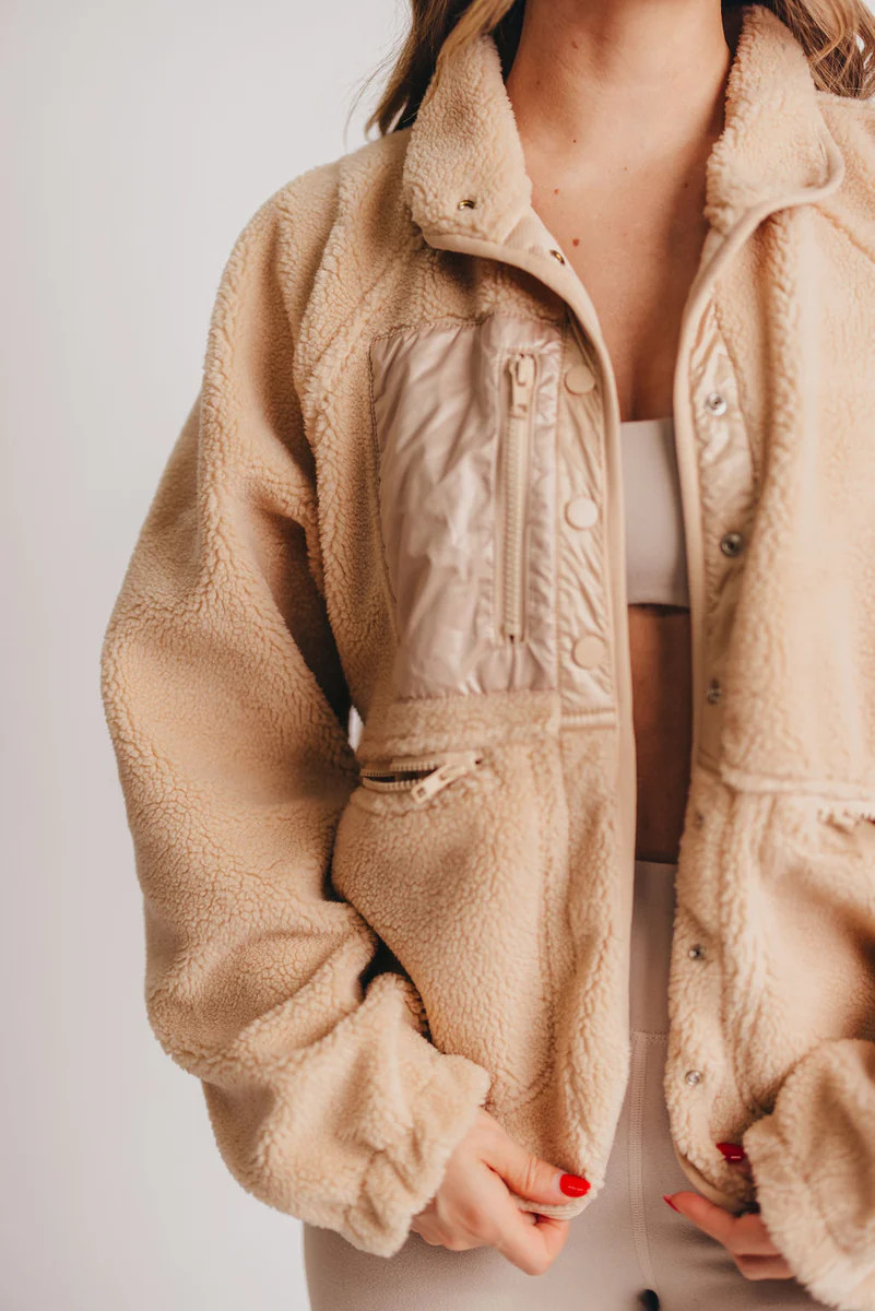 Warm Me Up Jacket in Nude | Worth Collective