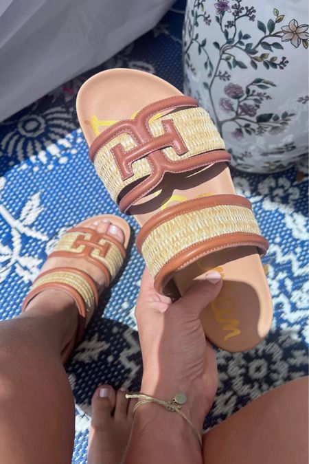 New Rowan Sam Edelman sandals! These are slightly wide and have a cushioned footbed. Very easy to walk in! Got my normal size. Loving them!

#LTKShoeCrush #LTKTravel #LTKSwim
