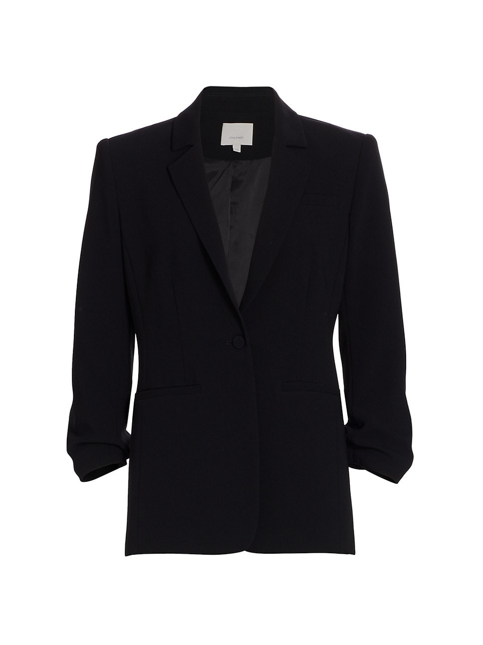 Khloe Crepe Ruched Blazer | Saks Fifth Avenue