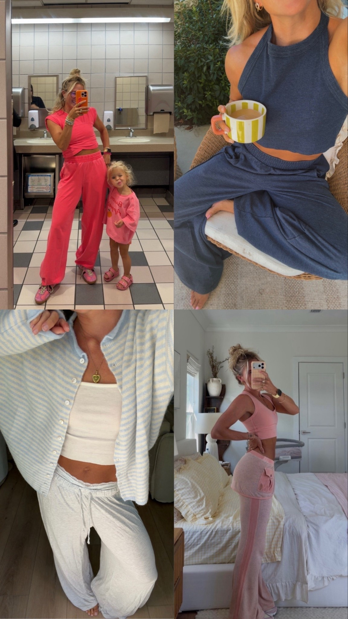 I have been living in lounge this season 💗 My striped cardigan is from Neutral Ground- I linked the exact one in different colors

#LTKselfcare #LTKmomlife #LTKGiftGuide