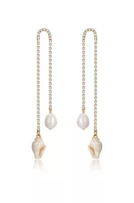 Ettika Shell and Pearl Dangle Earrings | Belk