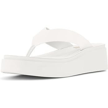 CUSHIONAIRE Women's Pippin thong platform sandal with +Memory Foam | Amazon (US)