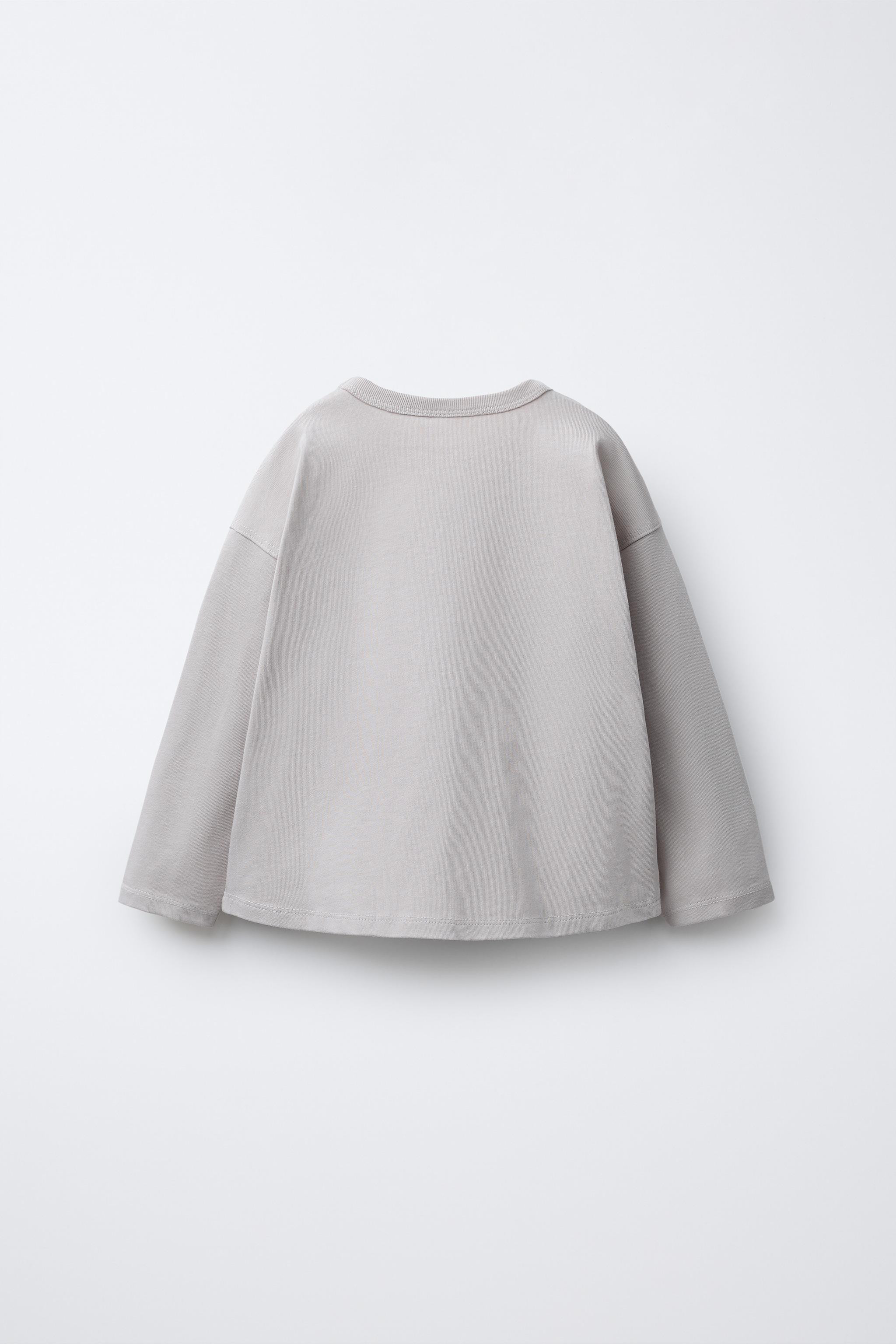 T-SHIRT MIT GESTICKTEM SCHRIFTZUG | Zara DE