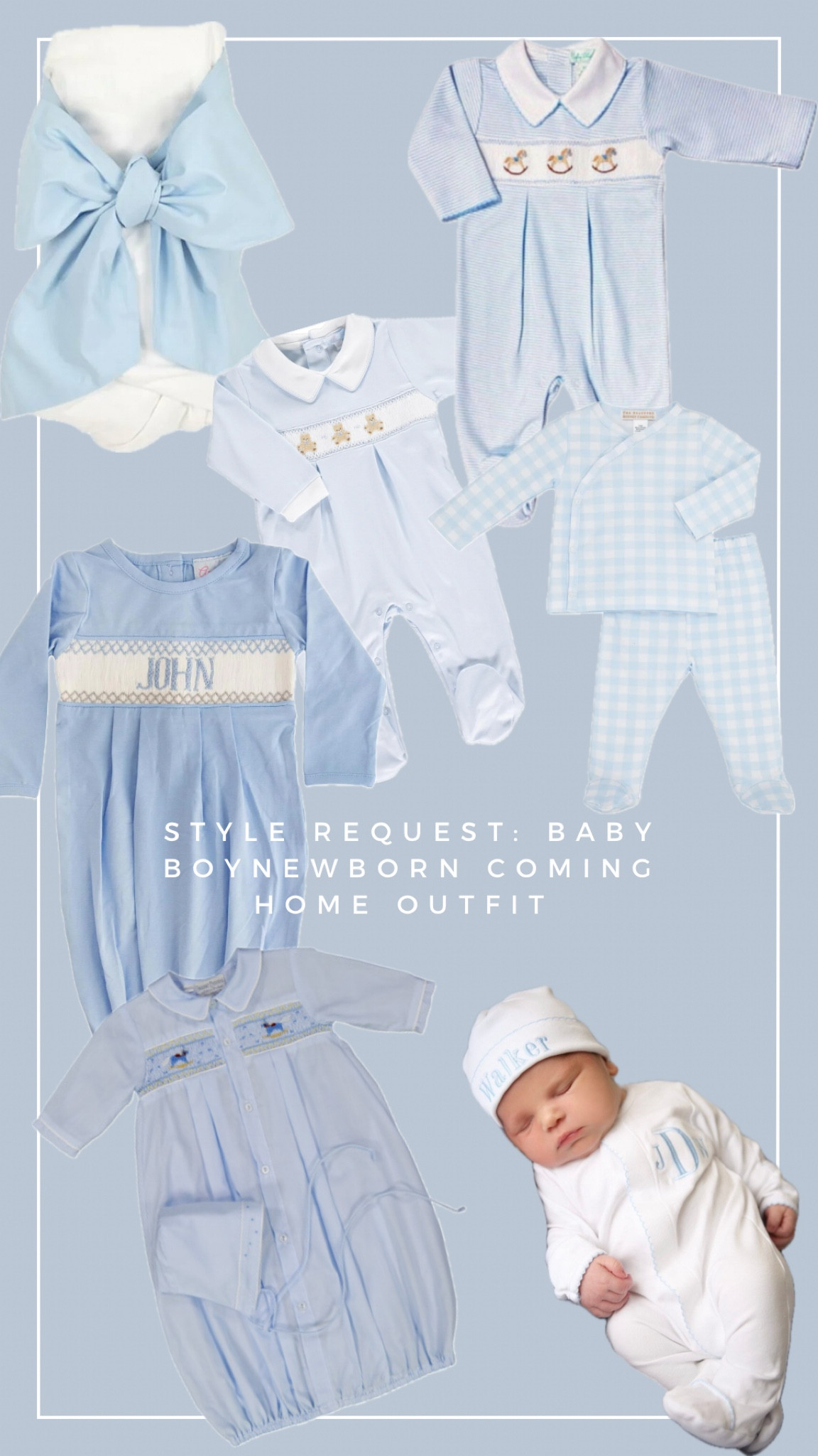 Baby boy coming home and hospital outfit ideas 