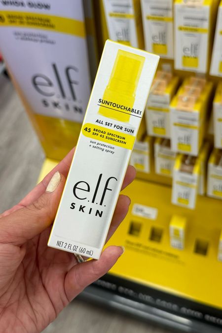 This elf makeup setting spray not only sets your makeup but also protects you from the sun with SPF 45!!! I feel like this is a pool bag must have 

#LTKBeauty #LTKSeasonal #LTKFindsUnder50