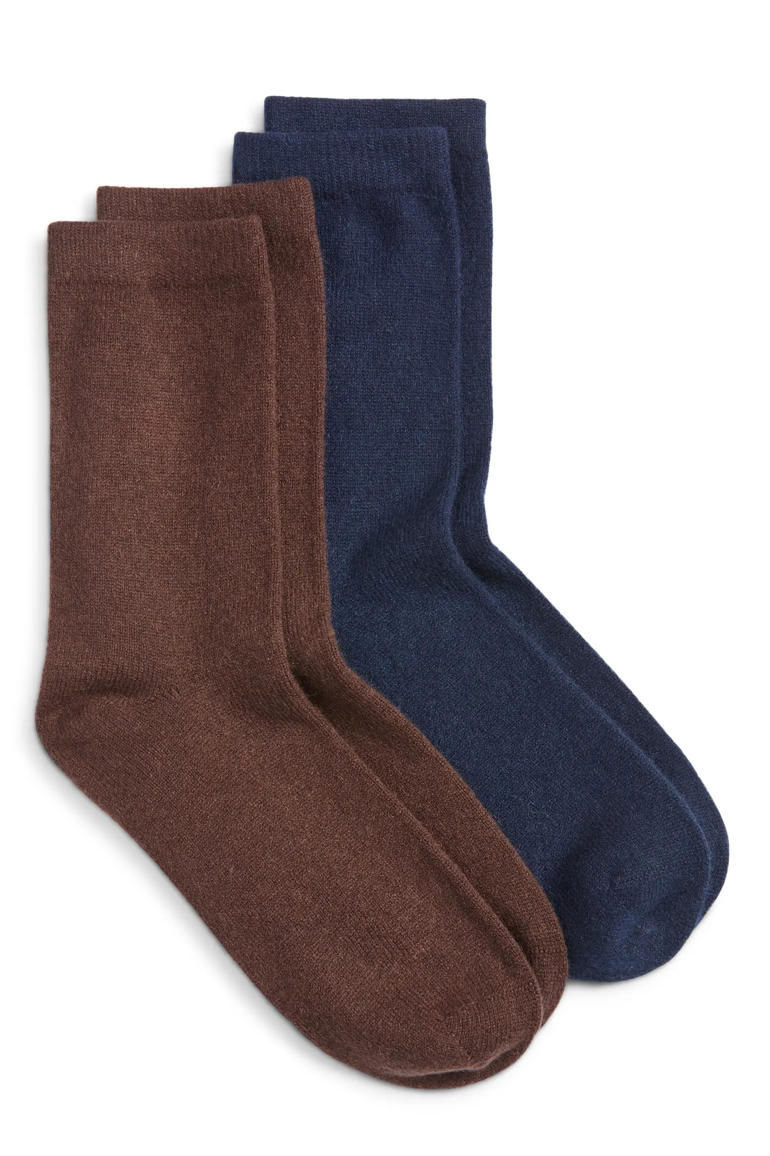 Assorted 2-Pack Cashmere Blend Crew Socks (Women) | Nordstrom | Nordstrom