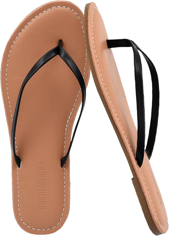 CUSHIONAIRE Cora Flip Flops for Women | Vacation Beach Essentials | Casual Women Footwear Sandals... | Amazon (US)