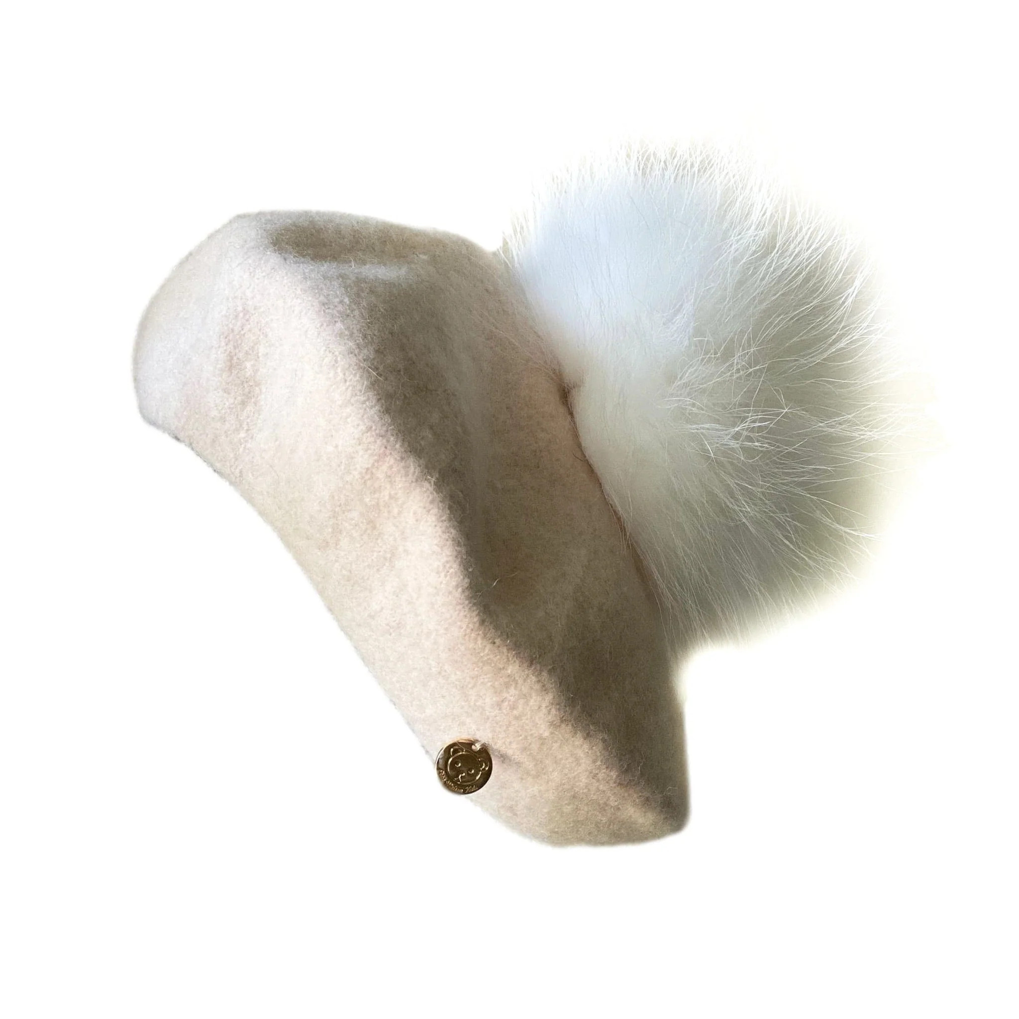 Cream Wool Beret | petite maison kids