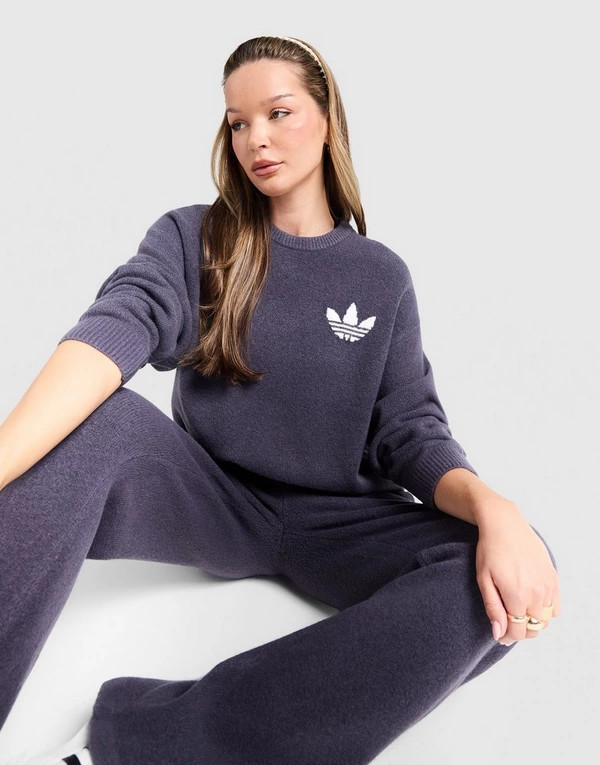 adidas Originals Trefoil Knit Crew Sweatshirt | JD Sports (UK)
