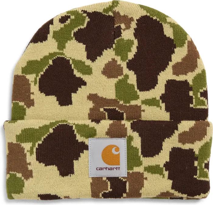 Carhartt Work In Progress Camo Duck Beanie | Nordstrom | Nordstrom