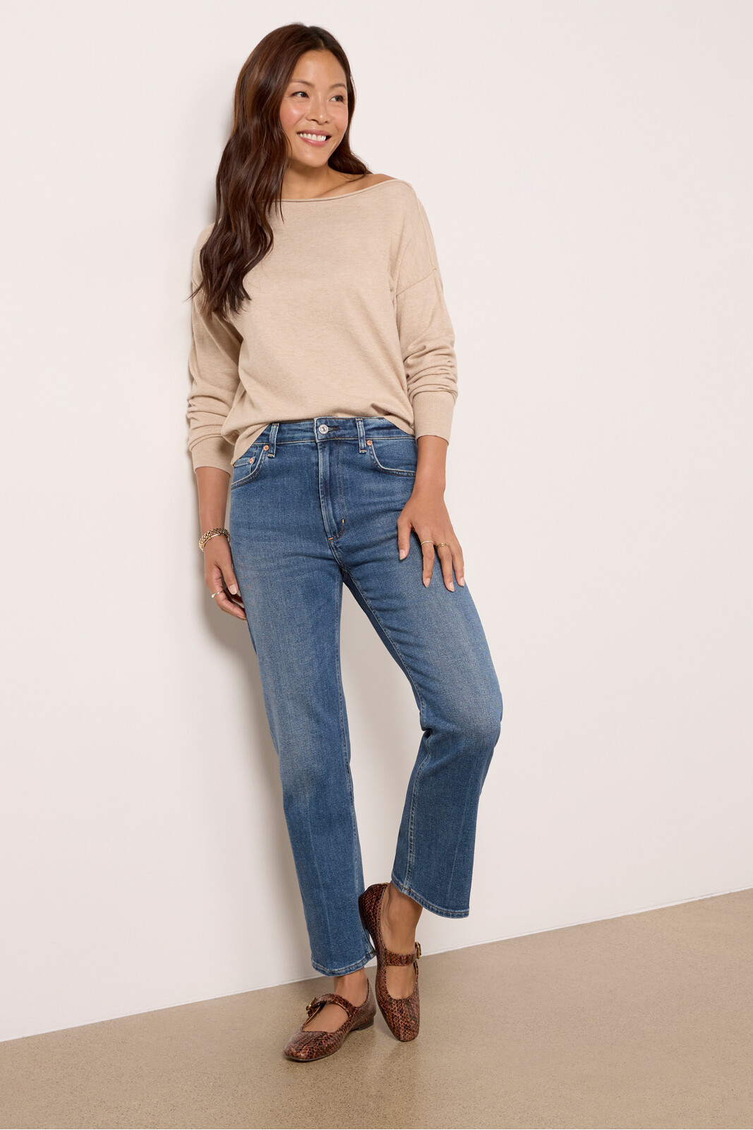 Zurie Ankle Straight Jean | Evereve