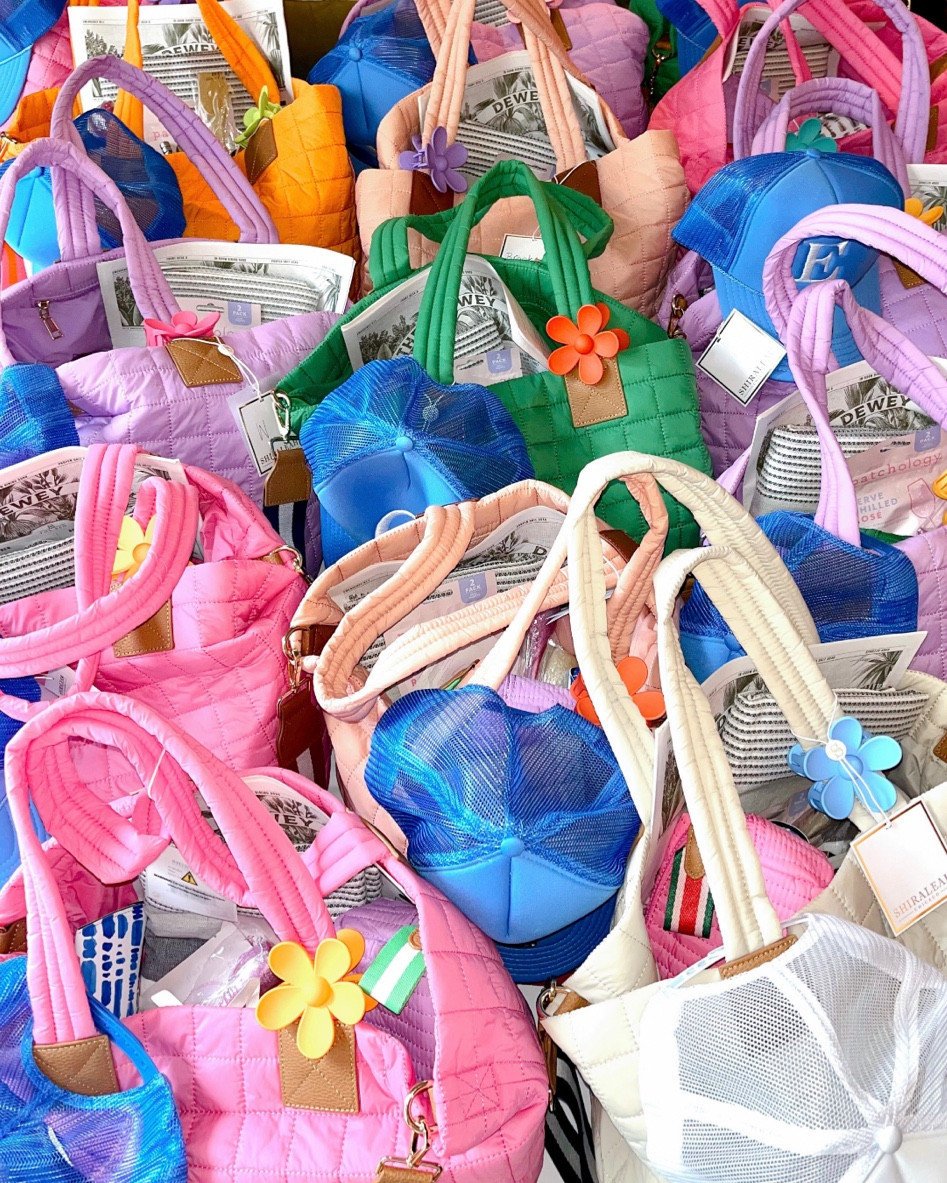 Gave these cute nylon bags, nylon pouches, flower clips, Patchology eye masks, face masks & more as bridesmaid gifts!! Loving all the different colors options + interchangeable straps! 🧡💛💚💖💙💜

#LTKtravel #LTKGiftGuide #LTKitbag