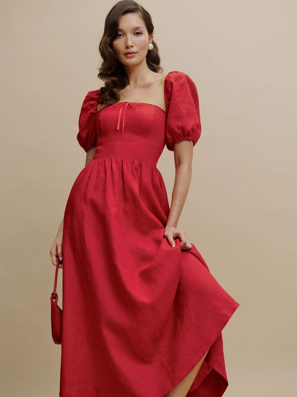 Marella Linen Dress | Reformation (Global)