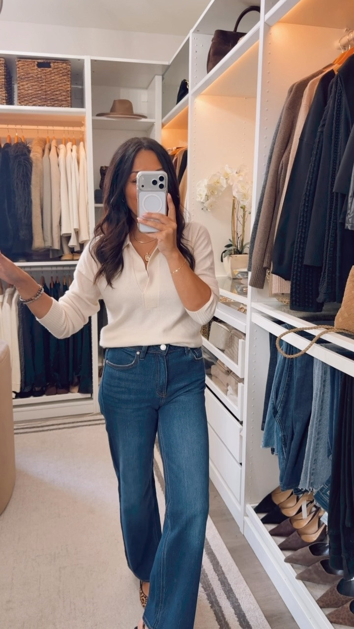 This cashmere polo is super versatile- dress it up or down. Perfect for work.
Fits TTS

@Quince  #quincepartner

#LTKootd #LTKOver40