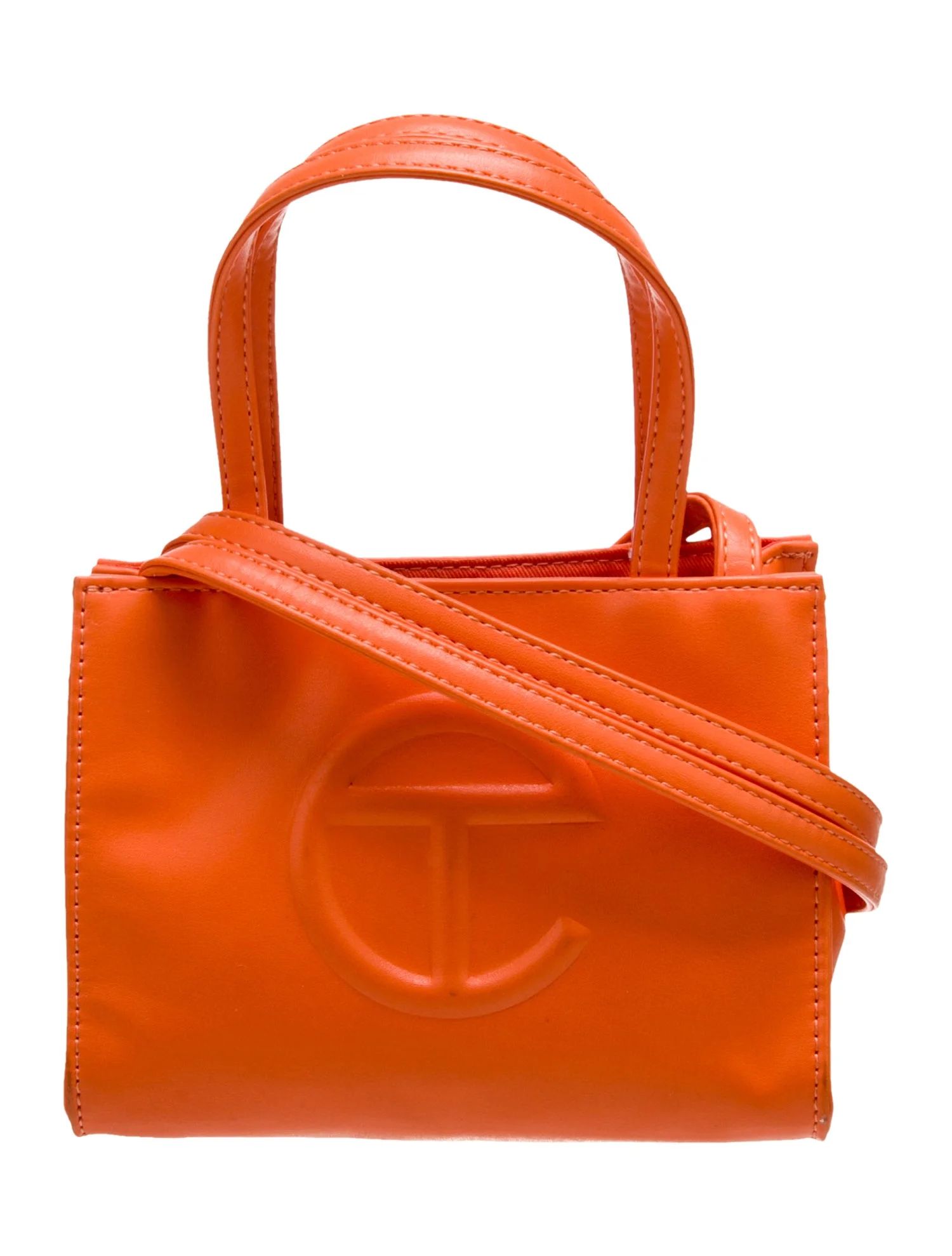 Small Orange Shopping Bag | The RealReal