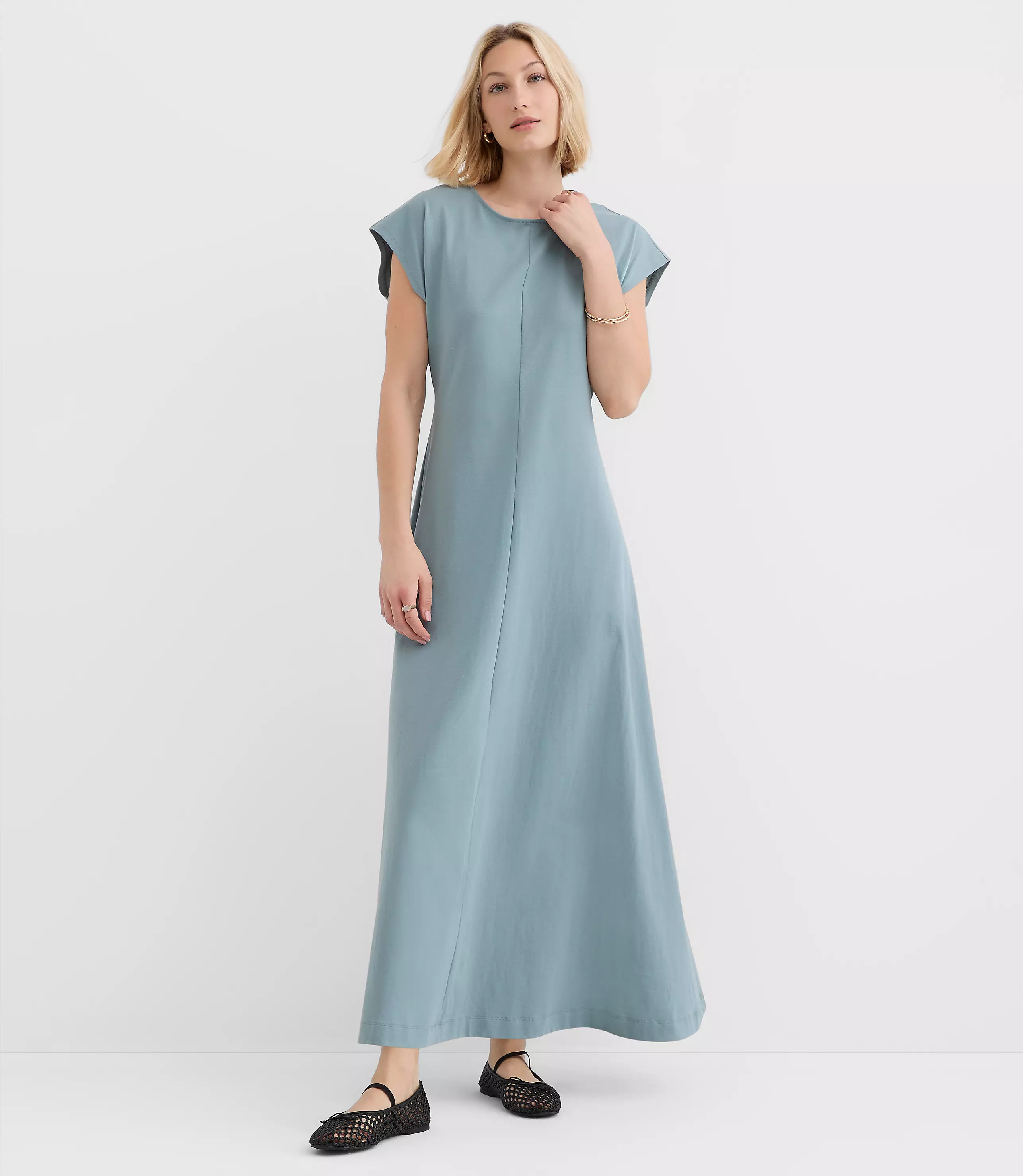 Seamed Sheath Maxi Dress | LOFT